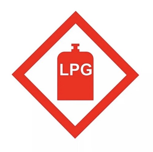 Lpg gas bottle warning - gas,